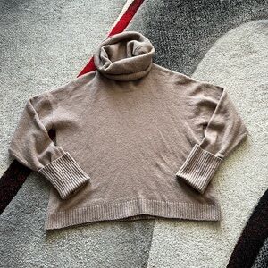 Chelsea28 Brown Shitake Heather Turtle Neck Sweater